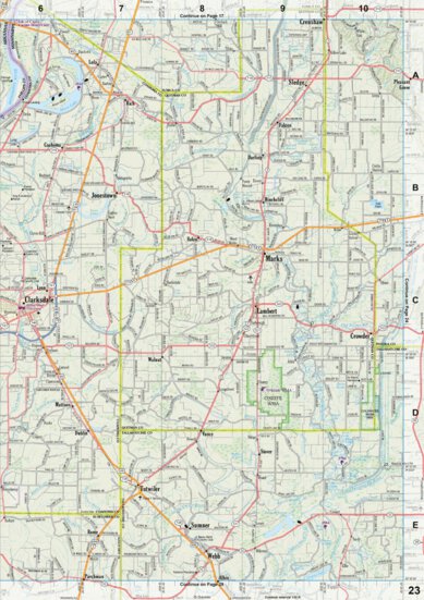 Mississippi Atlas & Gazetteer page 23 Preview 1