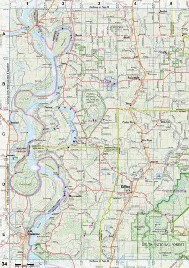 Mississippi Atlas & Gazetteer page 34 Preview 1