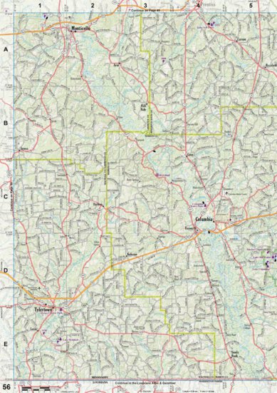 Mississippi Atlas & Gazetteer page 56 Preview 1