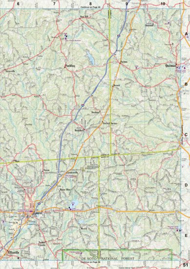 Mississippi Atlas & Gazetteer page 51 Preview 1