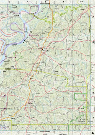 Mississippi Atlas & Gazetteer page 47 Preview 1