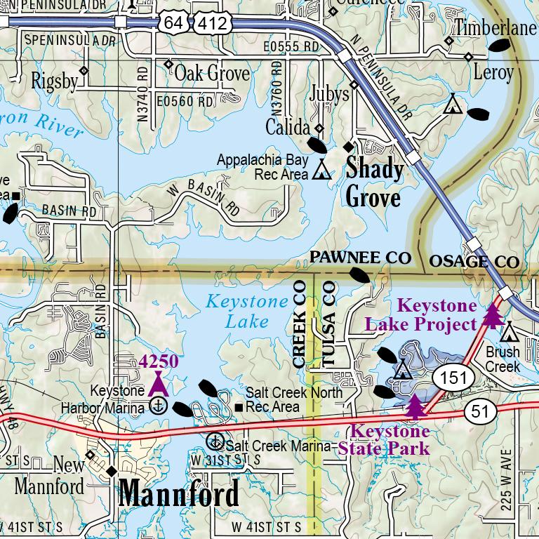 Oklahoma Atlas & Gazetteer Map by Garmin | Avenza Maps