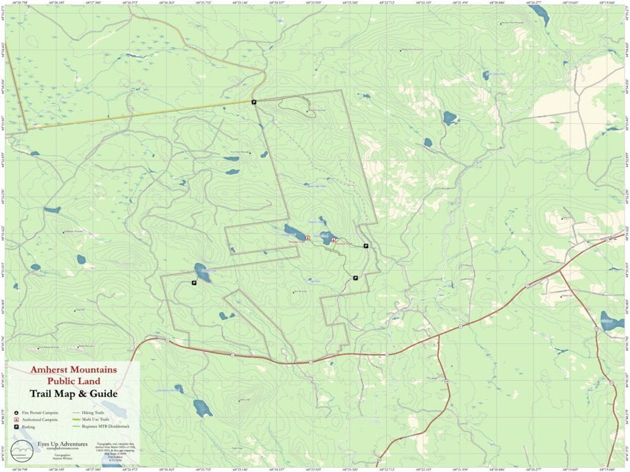 Amherst Mountains Public Land Map by Eyes Up Adventures | Avenza Maps