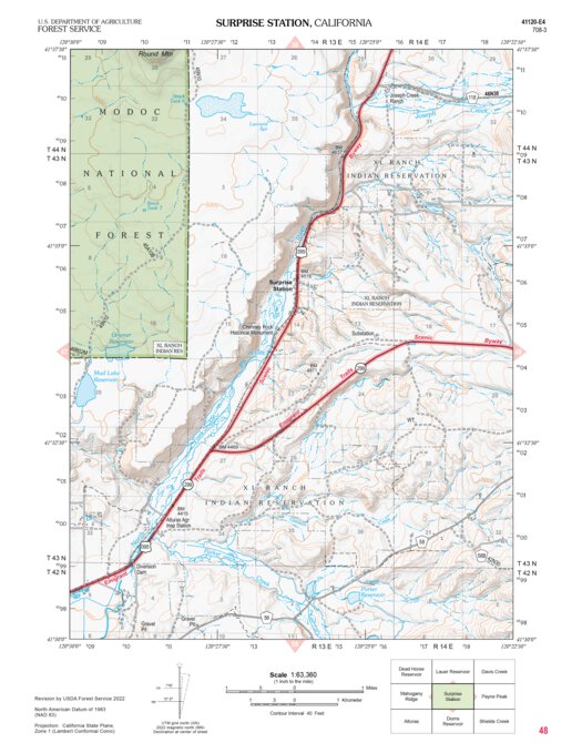 Surprise Station Map by US Forest Service R5 | Avenza Maps