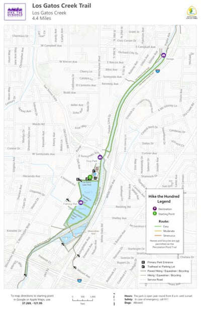 Hike the 100 - Los Gatos Creek Preview 1