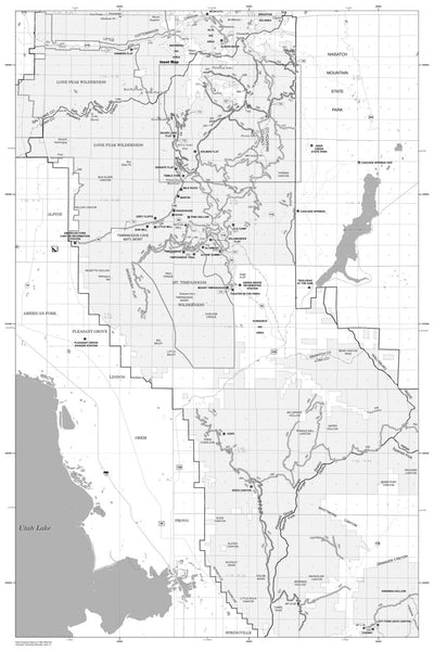 Uinta-Wasatch-Cache National Forest Pleasant Grove Ranger District Motor Vehicle Use Map Back 2024 Preview 1