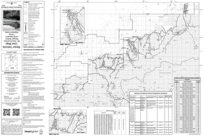 Uinta-Wasatch-Cache Nat'l Forest Evanston-Mtn View Ranger District Front Motor Vehicle Use Map 2024 Preview 1