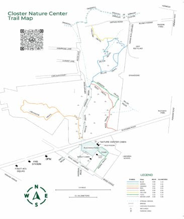 Closter Nature Center Trail Map Preview 1
