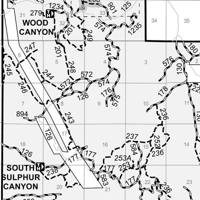 Caribou-Targhee NF Soda Springs RD Motor Vehicle Use Map 2024 MVUM Preview 3