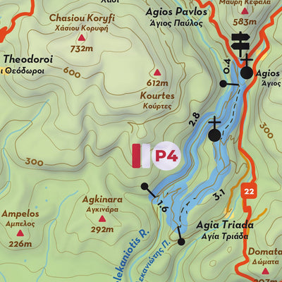 Kandanos - Selino Trails Central Map Preview 2