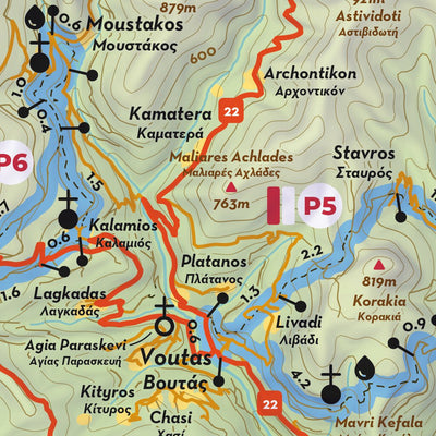 Kandanos - Selino Trails Central Map Preview 3