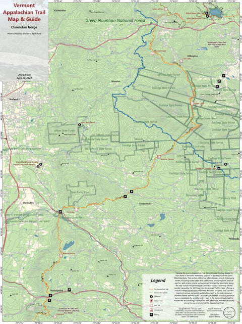 Vermont AT Map #5: Clarendon Gorge Preview 1