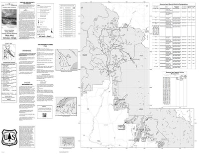 Bridger-Teton NF Pinedale Ranger District Motor Vehicle Use Map NW 2024 Preview 1