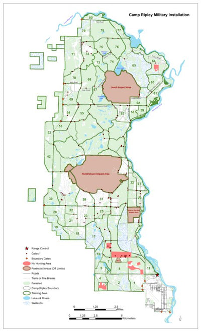 Camp Ripley Military Installation Map by iSportsman | Avenza Maps