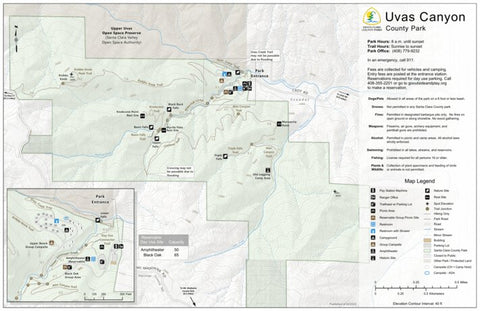 Uvas Canyon County Park Guide Map Preview 1