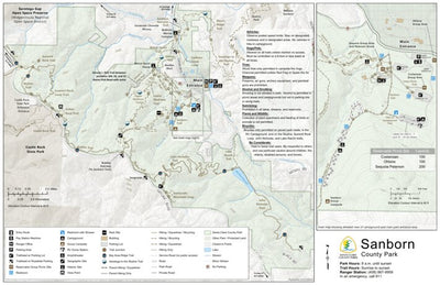 Sanborn County Park Guide Map Preview 1
