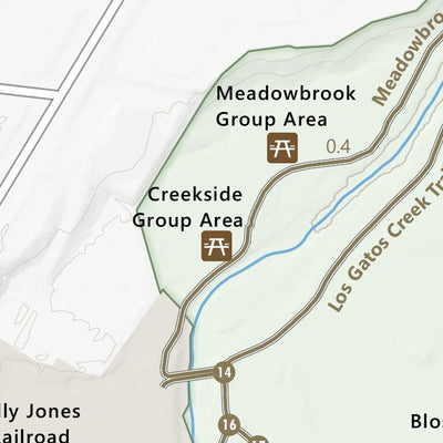 Vasona Lake County Park Guide Map Preview 3