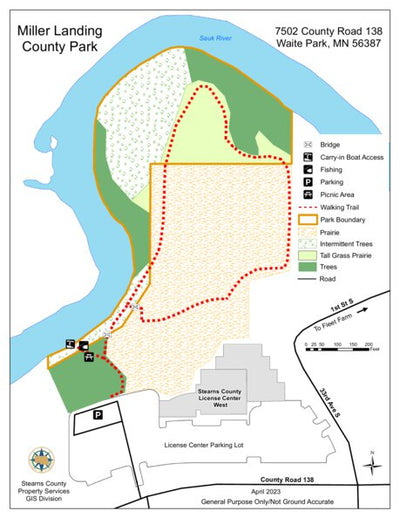 Miller Landing Trail Map Preview 1