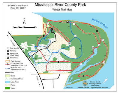 Mississippi River County Park Winter Trails Preview 1