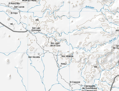 G1210-11 Baja, Mexico 1:250,000 Topographic Map Preview 3