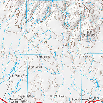 G1201 Baja, Mexico 1:250,000 Topographic Map Preview 2