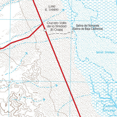 H1103 Baja, Mexico 1:250,000 Topographic Map Preview 2