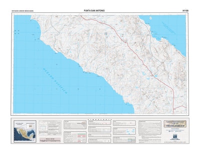 H1109 Baja, Mexico 1:250,000 Topographic Map Preview 1