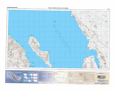 H1207 Baja, Mexico 1:250,000 Topographic Map Preview 1