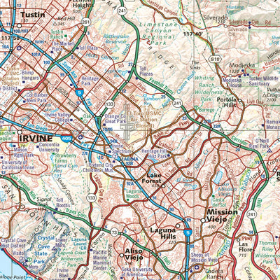 California SOUTH Atlas Landscape Maps Preview 3