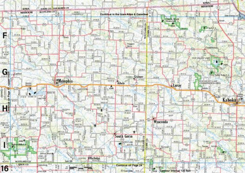Missouri Atlas & Gazetteer Page 16 Inset Preview 1
