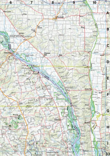 Missouri Atlas & Gazetteer Page 33 Preview 1