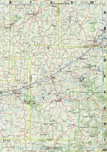 Missouri Atlas & Gazetteer Page 47 Preview 1