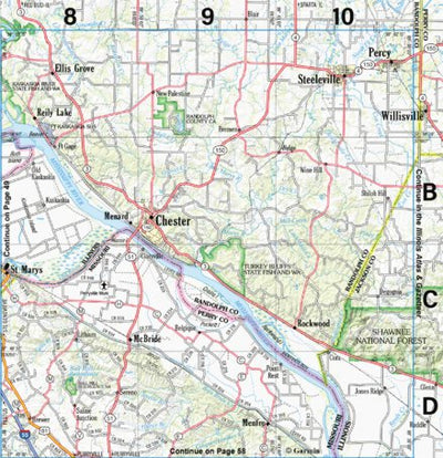 Missouri Atlas & Gazetteer Page 59 Inset Preview 1