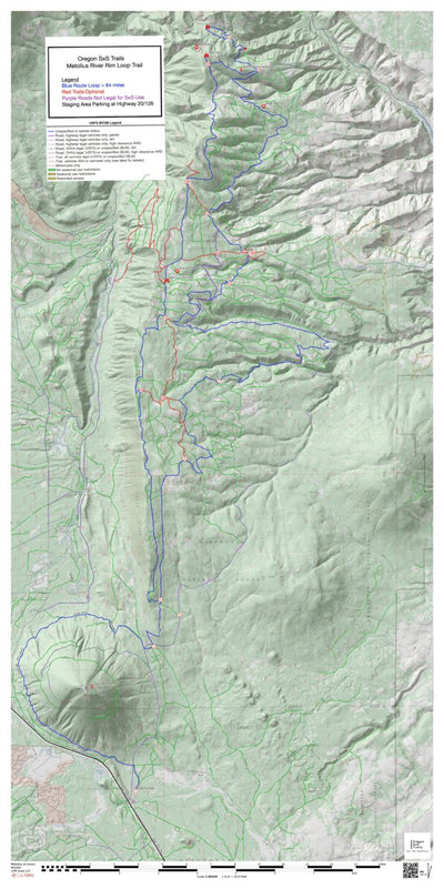 Metolius River Rim Trail with MVUM Overlay Preview 1