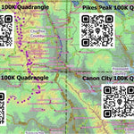 100K Quads Index Map for Colorado - Key to find DETAILED Maps - Topo, Rec, Geo, History Preview 2