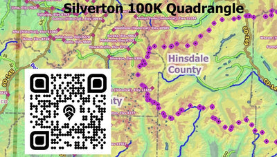 100K Quads Index Map for Colorado - Key to find DETAILED Maps - Topo, Rec, Geo, History Preview 3