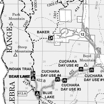 San Isabel NF - San Carlos Ranger District (South Half) - MVUM Preview 3