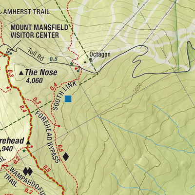 Mount Mansfield Hiking Trail Map 5th Edition Preview 2