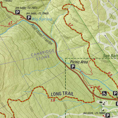 Mount Mansfield Hiking Trail Map 5th Edition Preview 3