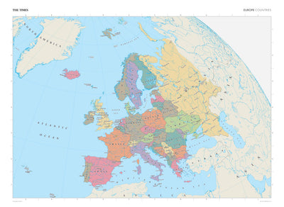 The Times Map of Europe (Political Features) Preview 1