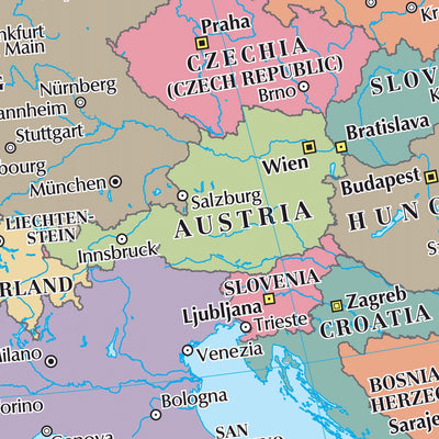 The Times Map of Europe (Political Features) Preview 3