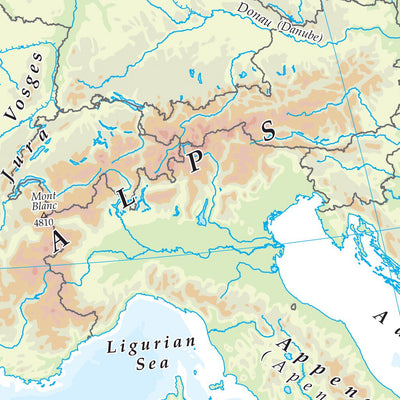 The Times Map of Europe (Physical Features) Preview 3