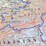 The Times Map of Kazakhstan, Uzbekistan and Kyrgyzstan Preview 3