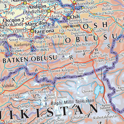 The Times Map of Kazakhstan, Uzbekistan and Kyrgyzstan Preview 3