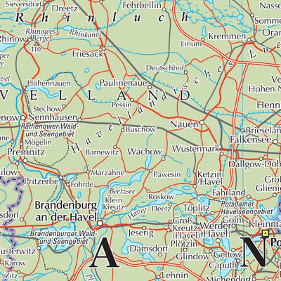 The Times Map of Germany (Northeast) Preview 2