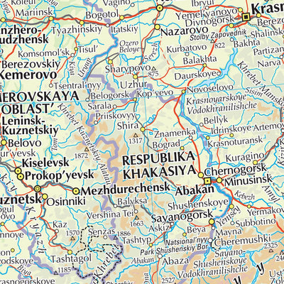 The Times Map of Russia (Central) Preview 3