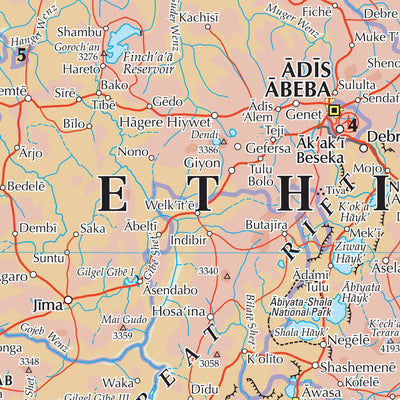 The Times Map of South Sudan, Ethiopia and Somalia Preview 2