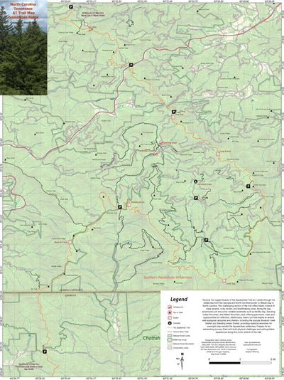NC & TN AT Map: Sassafrass Ridge Preview 1