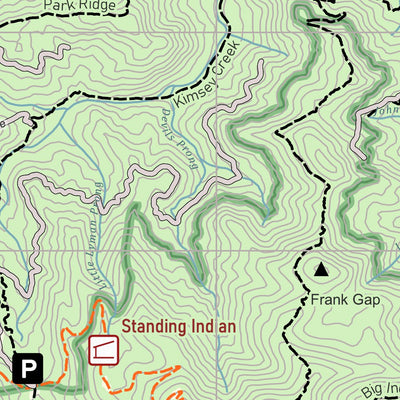 NC & TN AT Map: Sassafrass Ridge Preview 2