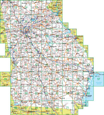 Georgia Atlas & Gazetteer - Overview Preview 1
